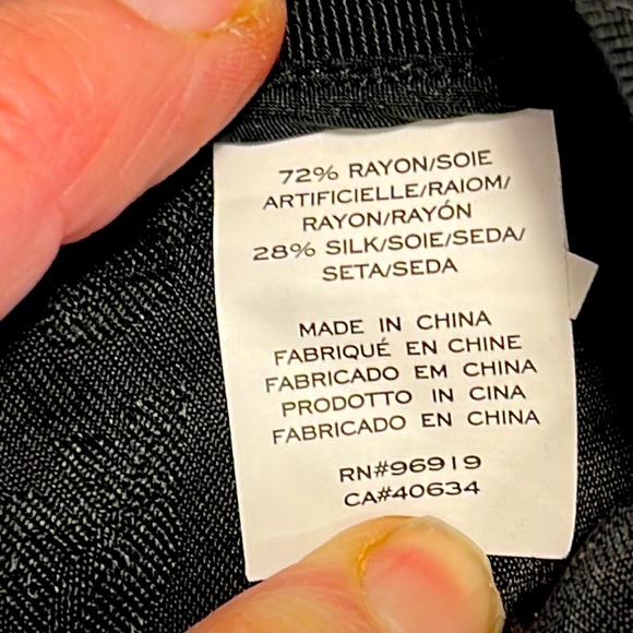 Marc Jacobs Black Satin Jacquard Dress Pants Size 6 - Picture 9 of 12